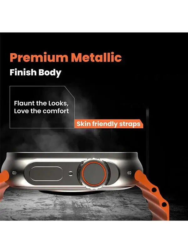 Smartwatch Ultra II cu Incarcator Wireless, Notificari Apel si Retele Sociale + Monitorizare Sanatate Doimeseriasi.ro