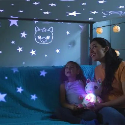 Unicorn De Plus, Cu Functie De Lampa De Noapte, Model Cer Instelat Doimeseriasi.ro