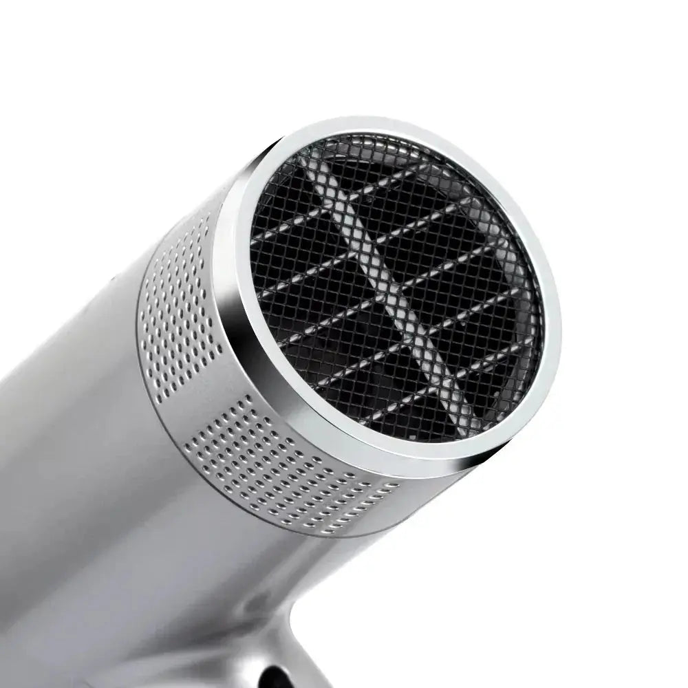 Uscator de par cu ioni negativi, RAF R474, 1600W, 2 viteze, buton de aer rece, 1 cap magnetic inclus, argintiu Glorio