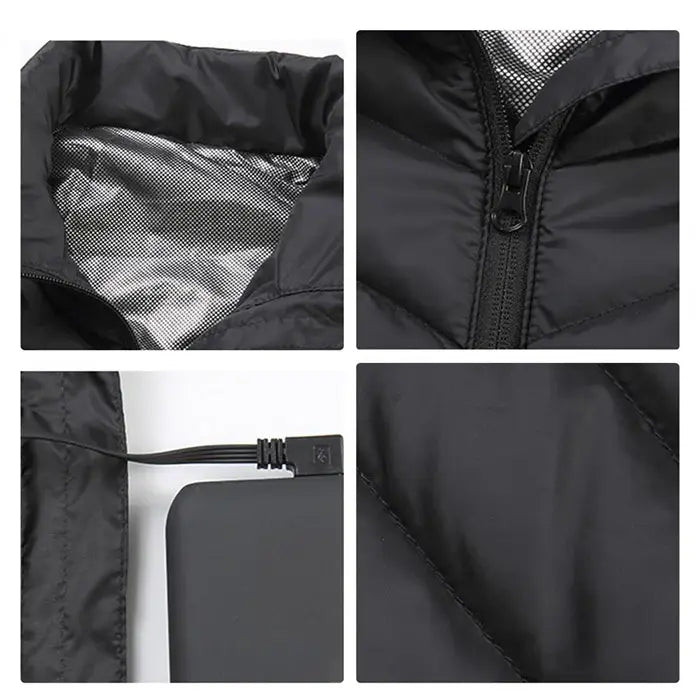 Vestă cu Incălzire Heating Vest Cu 4 Elemente de Incălzire, 3 Trepte de Temperatura Neamtul.ro