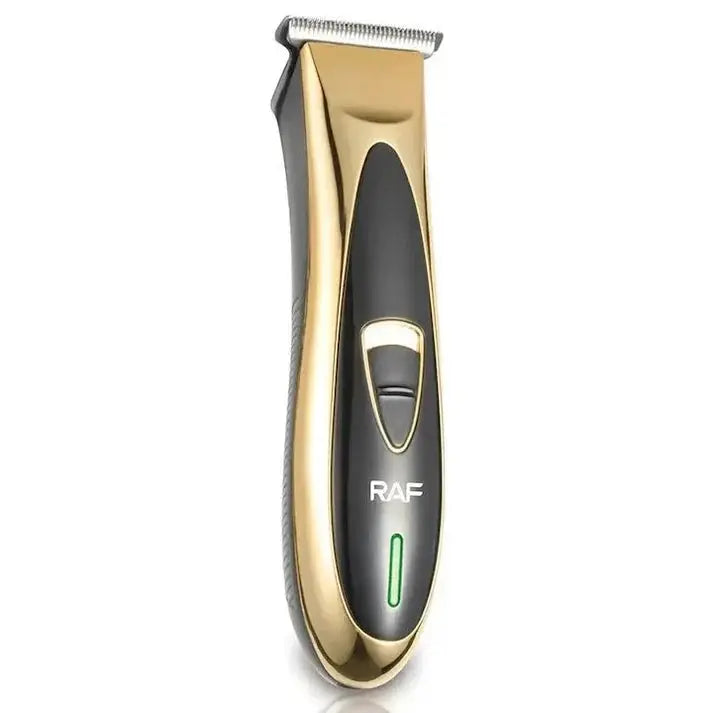 Aparat de tuns reincarcabil, RAF R4006, 3W, cu 3 distantiere, lame din otel, negru-auriu Glorio